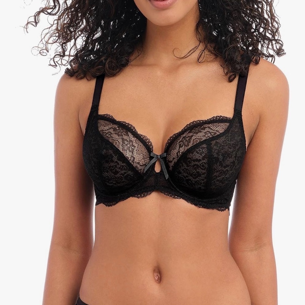 NWT Freya Womens Fancies Underwire Plunge Bra 34DDD